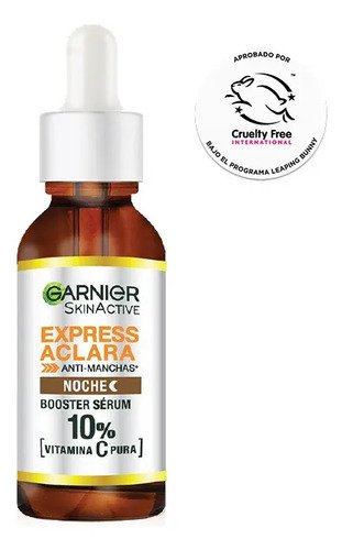 Sérum de Noche Garnier 10% Vitamina C Pura — Regenera Mientras Dormís