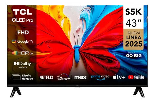 Smart TV 43 TCL Full HD QLED 43S5K Google Tv Dolby Audio